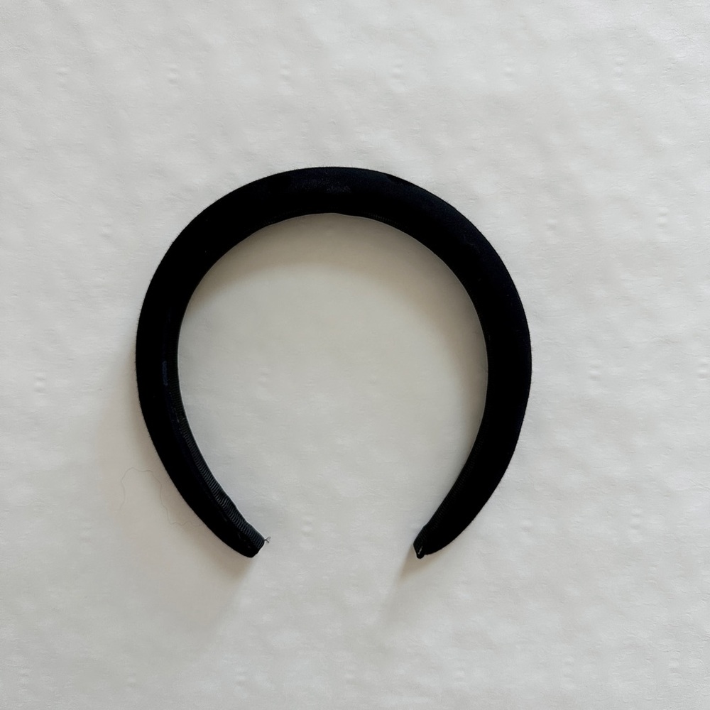 J Crew Dotted Puffy Black Headband